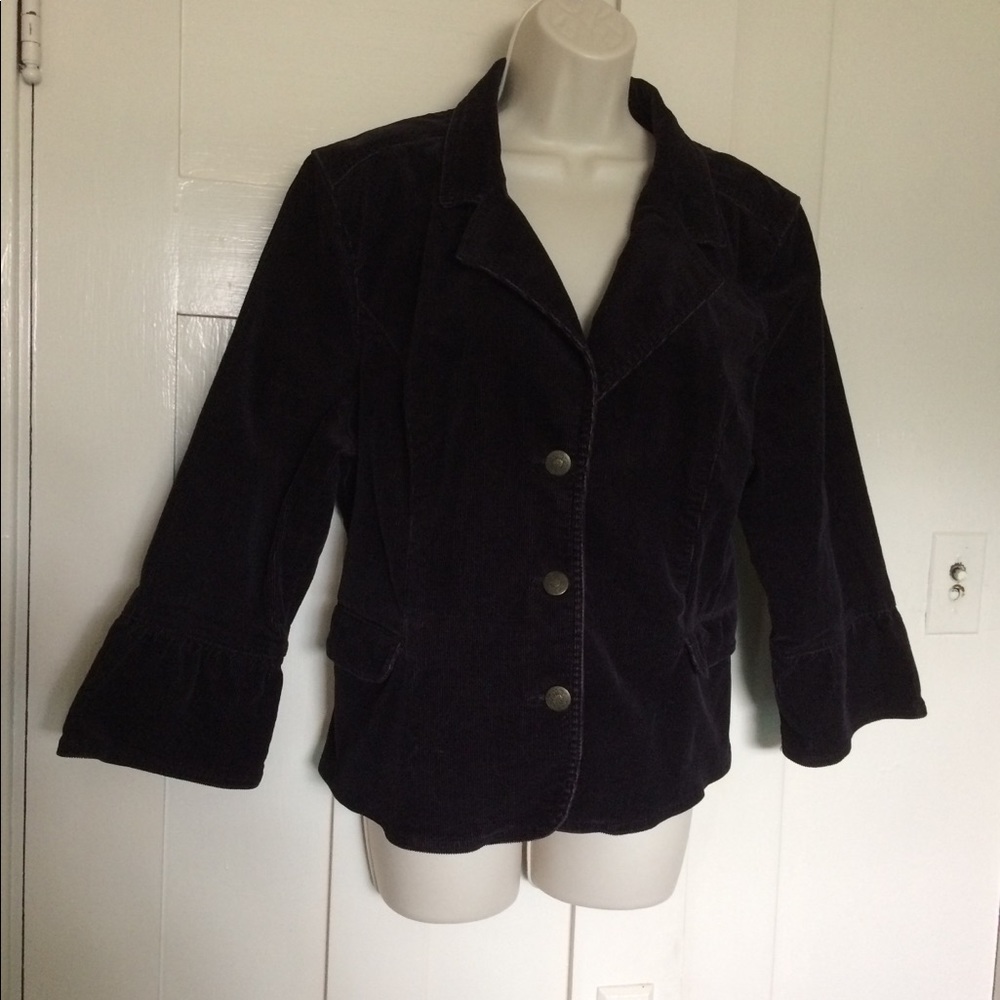Style & Co. Black Corduroy Jacket.